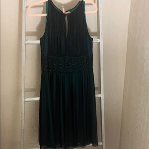 Jessica Howard Dark Green Sleeveless Dress